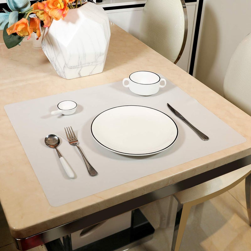 LONGFITE Silicone Baking Mat for Dough Rolling Pastry Fondant Mat Large Nonstick and Nonskid Heat Resistent, Countertop Protector, Dining Table Mat and Placemat (Large, Gray) - Image 5